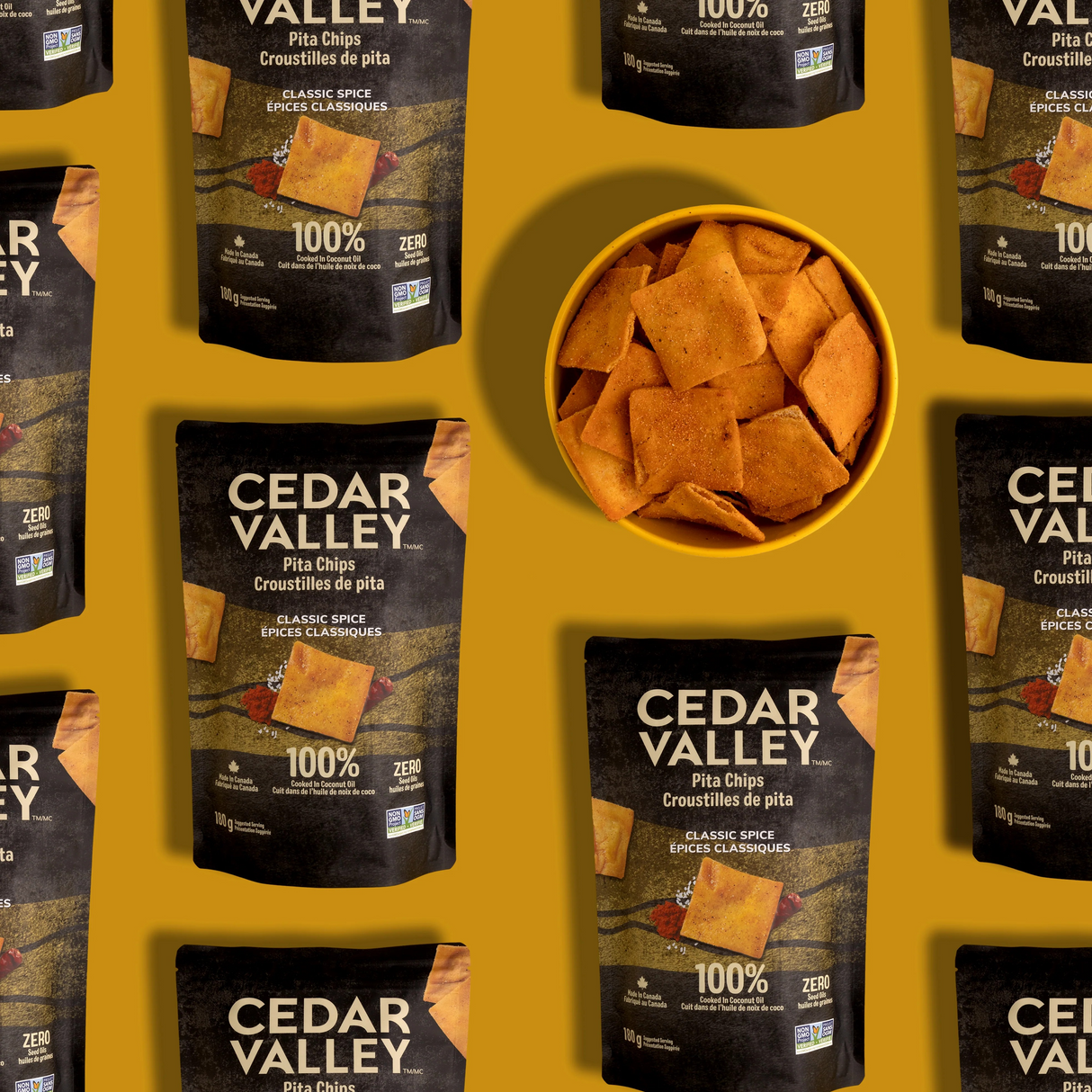 Pita Chips Classic Spice Cedar Valley Selection 180 g