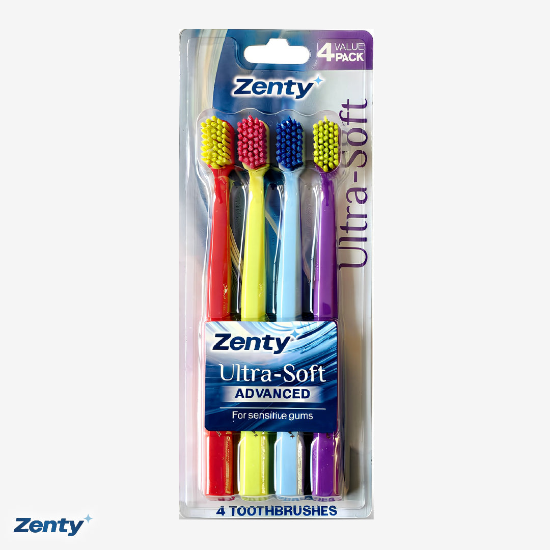 Pack 4 un. Cepillo de Dientes Zenty Advanced Ultra-Soft 1 un