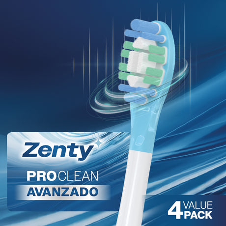 Repuestos de Cabezal para Cepillo Eléctrico Zenty Pack 4 Unidades 1 un