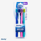 Pack 4 un. Cepillo De Dientes con Tapa Zenty Advanced Ultra-Soft 1 Un 4 un